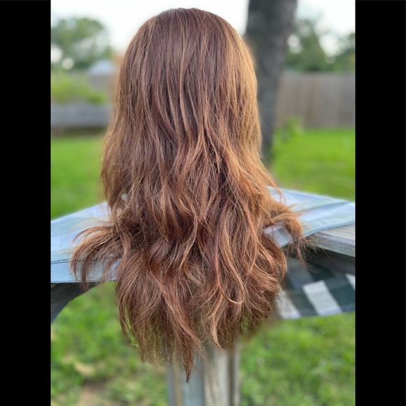 Sepia Strawberry Blonde with highlights wig - Picture 3 of 7